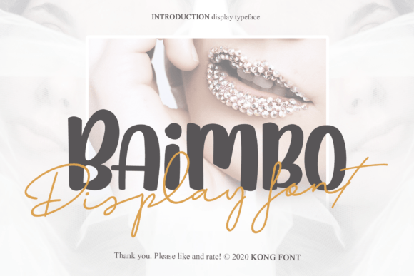 Baimbo: A Playful Handwritten Font for Modern Designs