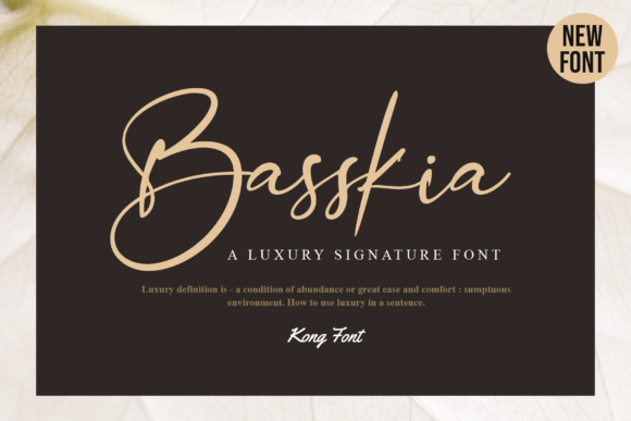 Basskia: A Modern Handwritten Script Font for Creative Projects