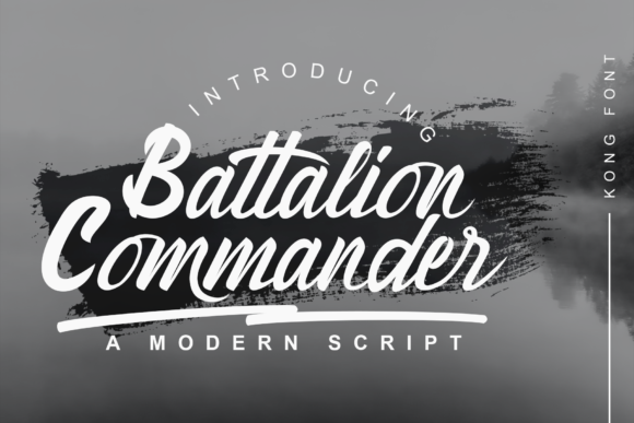 Battalion Commander: A Modern Handwritten Typeface for Creatives