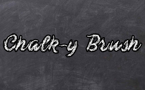 Chalk-y Brush: A Creative Font for Dynamic Designs