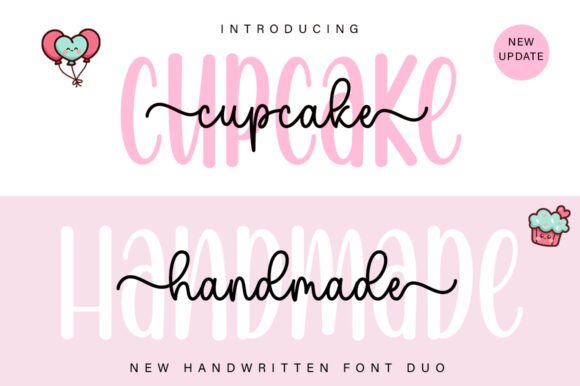 Cupcake Handmade Duo: A Stylish Font Pairing