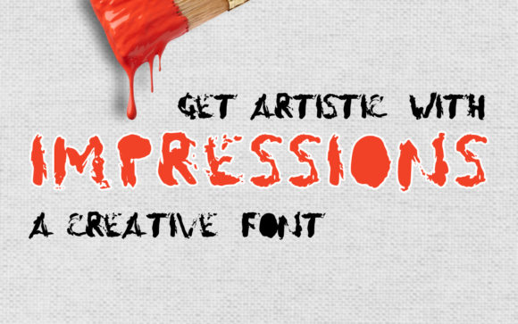 Discover Impressions: A Spooky Display Font for Creative Projects