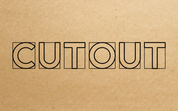 Discover the Bold Elegance of the Cut Out Display Font