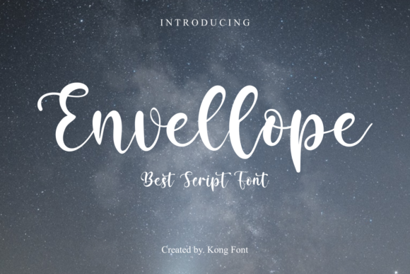 Envellope: A Modern Script Font for Creative Projects
