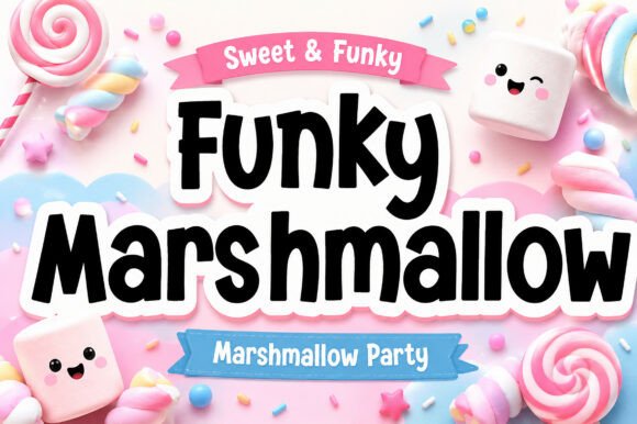 Funky Marshmallow: A Sweet, Pillowy Display Typeface