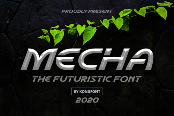 Mecha: A Bold Futuristic Display Font