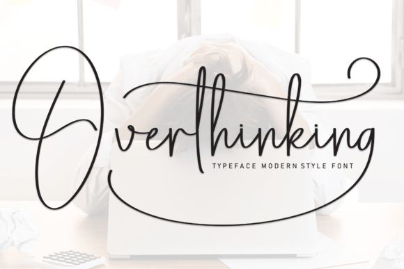 Overthinking: A Delicate Handwritten Font for Elegant Designs