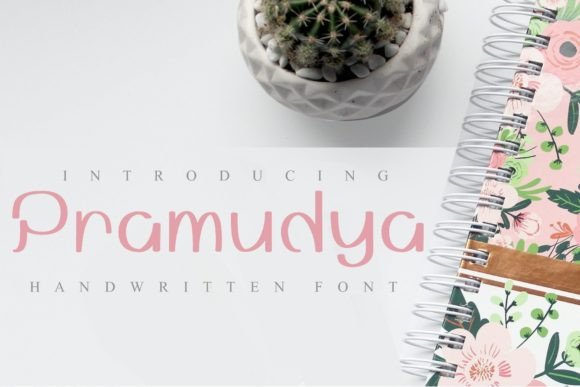 Pramudya: A Playful Handwritten Font for Creative Projects