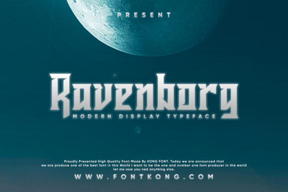 Ravenborg: A Modern Blackletter Typeface