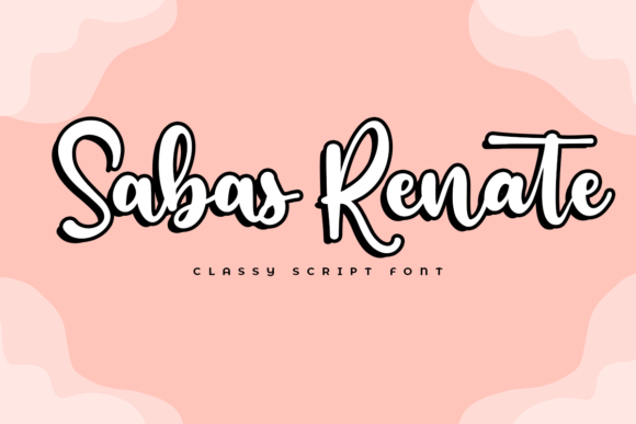 Sabas Renate: A Charming Handwritten Typeface for Creative Projects