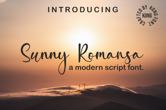 Sunny Rommansa: A Modern Script Font for Creative Projects
