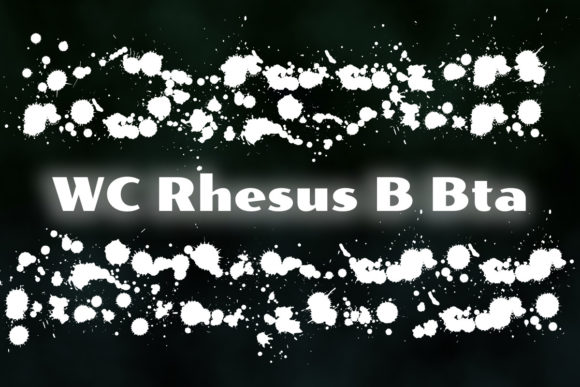 WC Rhesus B Bta: A Splatter Font for Bold Design